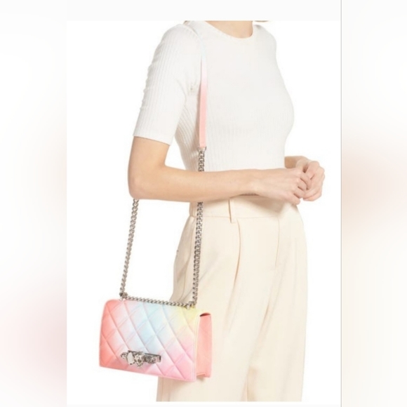 Alexander McQueen Jewelled Ombré Leather Satchel Bag - Picture 2 of 12